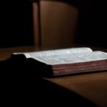 open book on top of desk